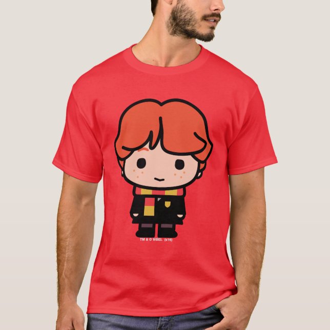 Ron Weasley Cartoon Character Art T-Shirt (Front)