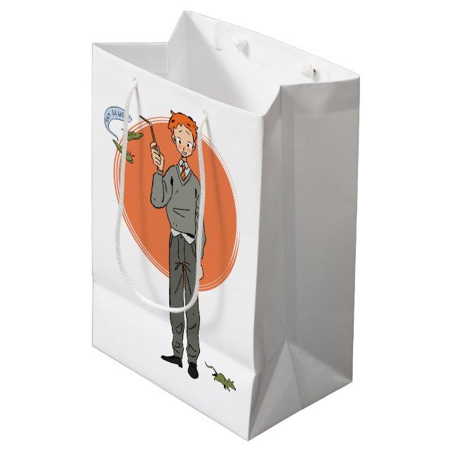 Ron Weasley Illustration "Eat Slugs" Medium Gift Bag (Front Angled)