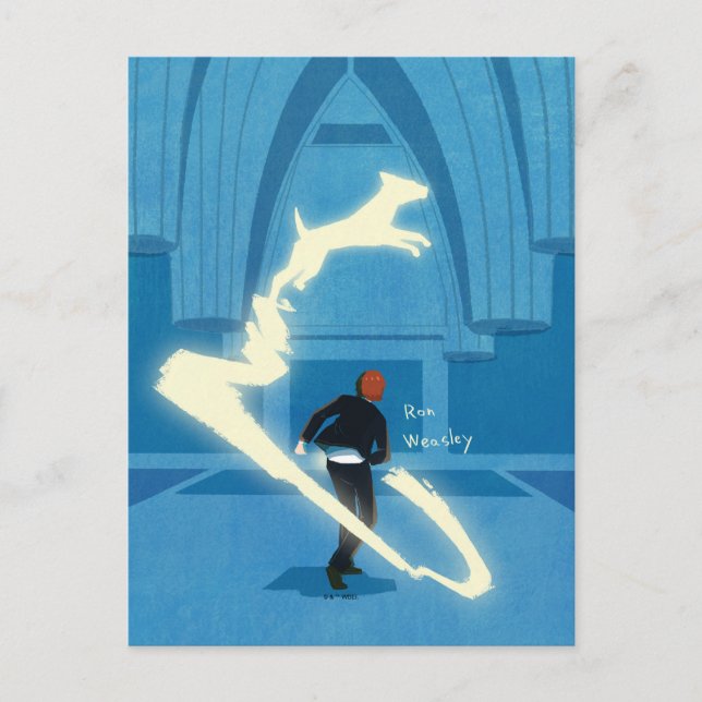 Ron Weasley Patronus Painting Postcard (Front)