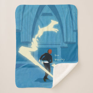 Ron Weasley Patronus Painting Sherpa Blanket