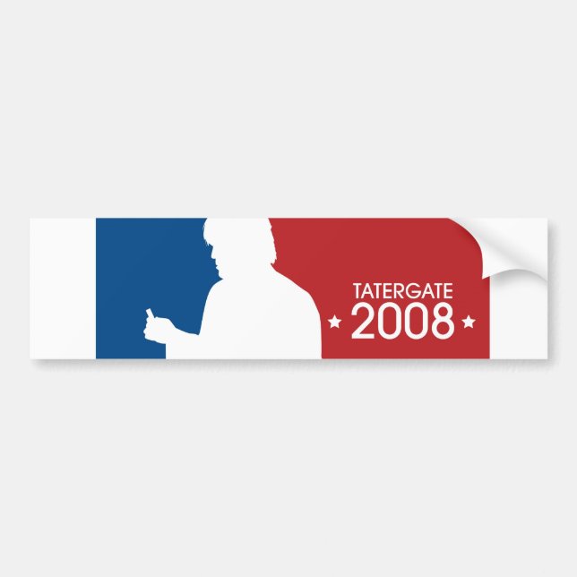 Ron White "TaterGate 2008"  sports logo sticker (Front)