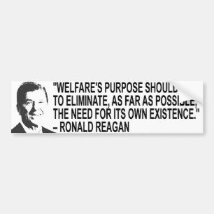 Ronal Reagan Quote Bumper Sticker
