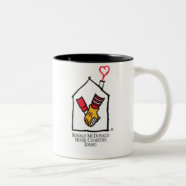 Ronald McDonald Hands Two-Tone Coffee Mug (Right)