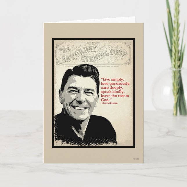 Ronald Reagan Quote Card (Front)