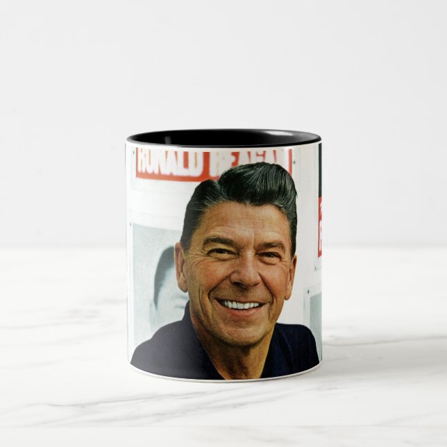 Ronald Reagan Two-Tone Coffee Mug (Center)