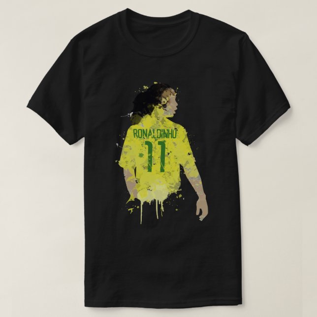 Ronaldinho Brazil Legend Art Classic T Shirt (Design Front)