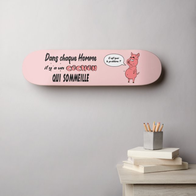 Ronchon le cochon skateboard (Wall Art (Horz))