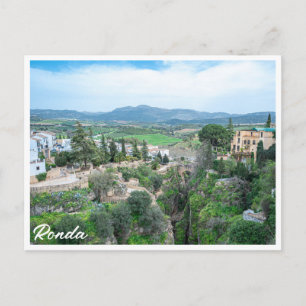 Ronda old town in Andalusia, Spain Postcard
