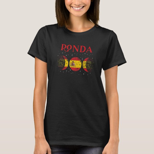 Ronda Spanish Flag Vacation Spain Souvenir T-Shirt (Front)