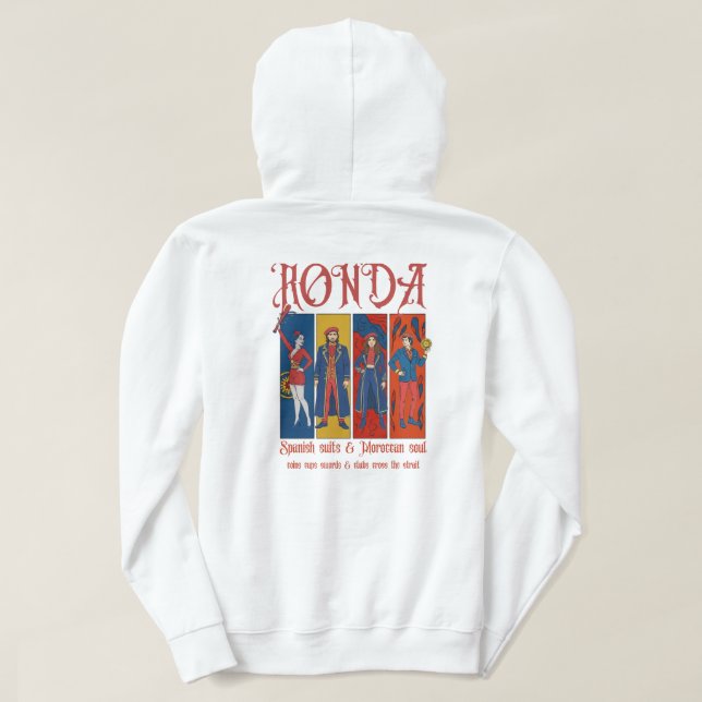 Ronda: Spanish Suits & Moroccan Soul | Card Suits  Hoodie (Design Back)