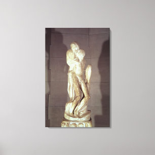 Rondanini Pieta, 1564 (marble) (see also 55601) Canvas Print