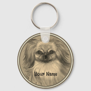 Rondo Pekingese dog keychain