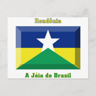 Rondônia Flag Gem Postcard