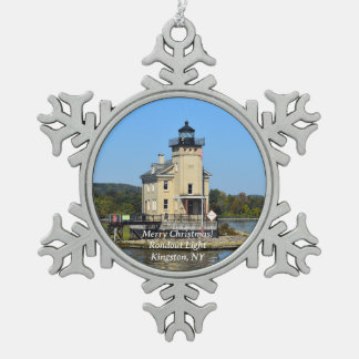 Rondout Light Snowflake Christmas Ornament