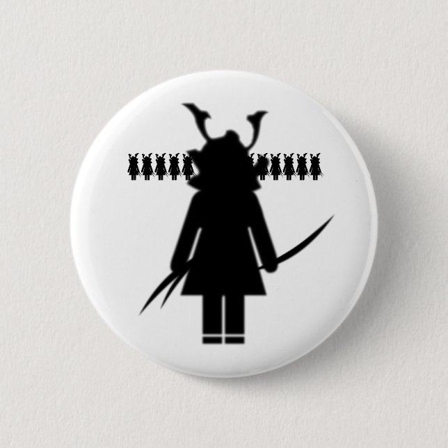 Ronin 6 Cm Round Badge (Front)