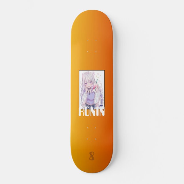 RONIN BRAND Boba Street Girl Skateboard Deck (Front)