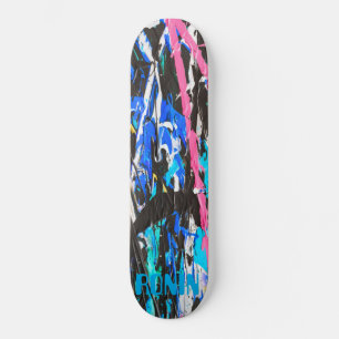 RONIN BRAND Smash Blue Black Skateboard Deck