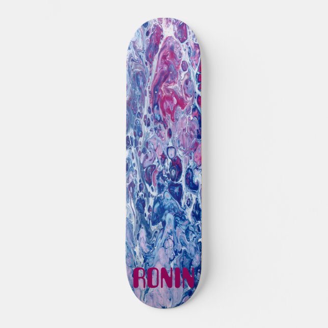 RONIN Ocean Side California Cool Skateboard Deck (Front)