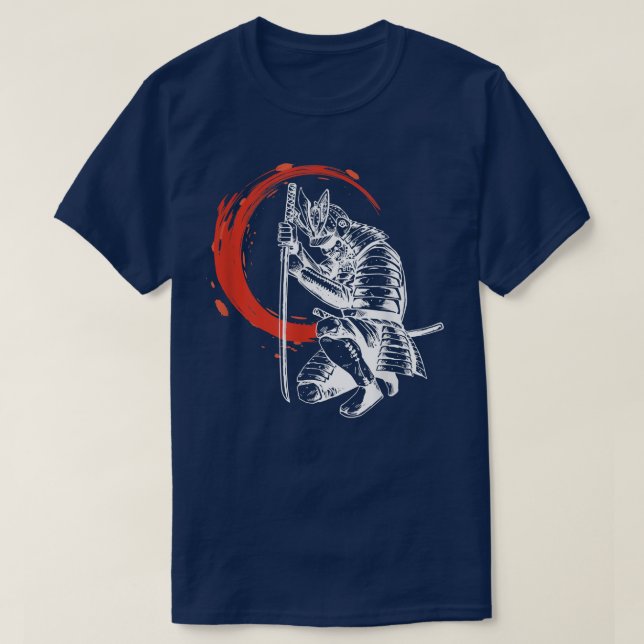 Ronin Samurai Warrior Gift for Husband T-Shirt (Design Front)