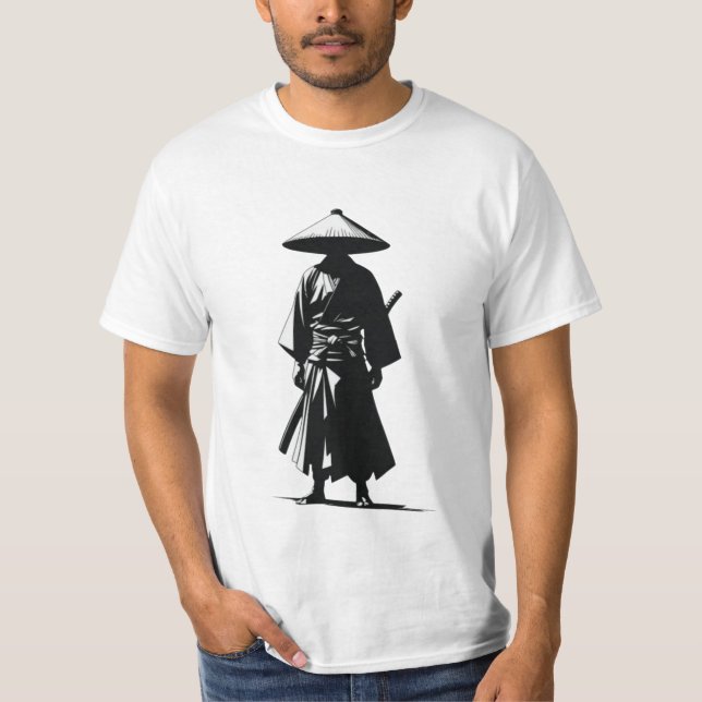 Ronin Spirit - Minimalist Samurai T-Shirt (Front)