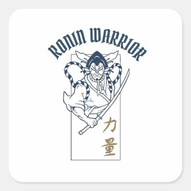 Ronin Warrior Square Sticker (Front)
