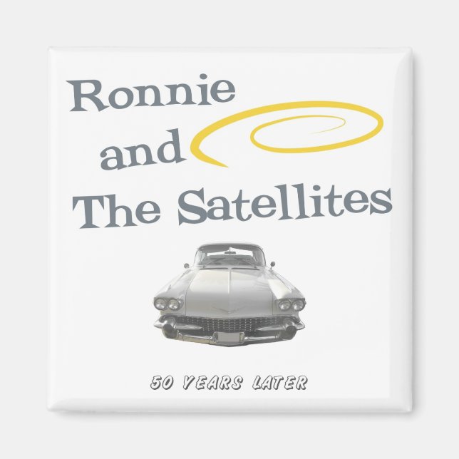 Ronnie and The Satellites Magnet (Front)