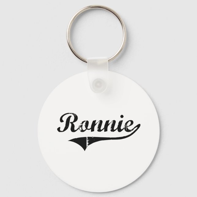 Ronnie Classic Style Name Key Ring (Front)