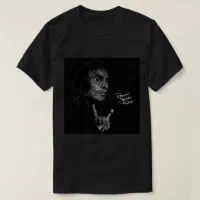 Ronnie James Dio Scribble Art Acrylic Block T Shirt Zazzle