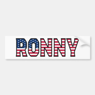 Ronny Name Vorname USA Aufkleber Sticker Auto