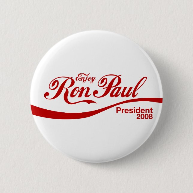 RonPaulEnjoy2008 6 Cm Round Badge (Front)
