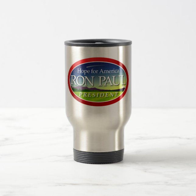 RonPaulFields oval lrg Travel Mug (Center)