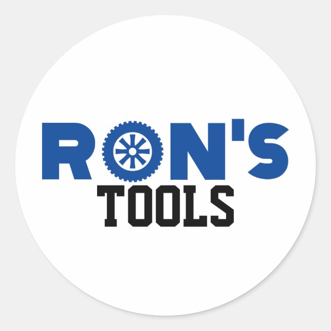 Ron's Tools Classic Round Sticker (Front)