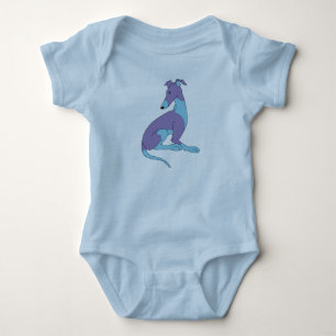 Roo Sitting (PURPLE & BLUE) Baby Bodysuit