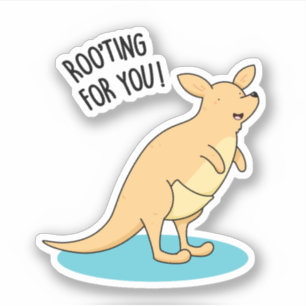 Roo-Ting For You Funny Kangaroo Pun 