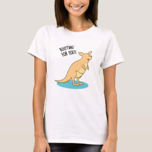 Roo-Ting For You Funny Kangaroo Pun T-Shirt