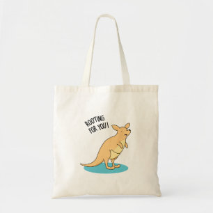 Roo-Ting For You Funny Kangaroo Pun  Tote Bag
