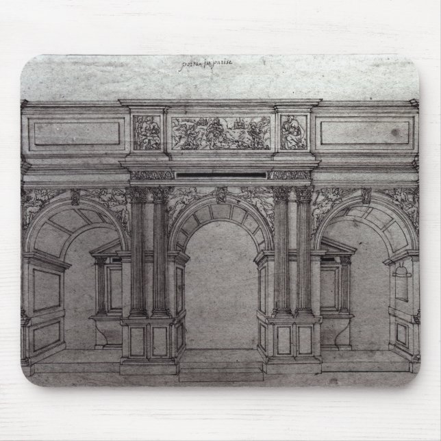 Rood Screen of the church Mouse Mat (Front)