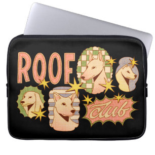Roof Club / Dog Illustrations Laptop Sleeve