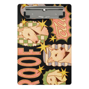 Roof Club / Dog Illustrations Mini Clipboard