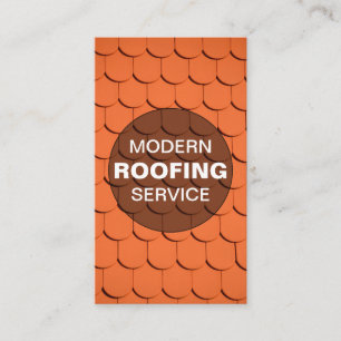 Roof Construction   Professional Roofing Service Business Card