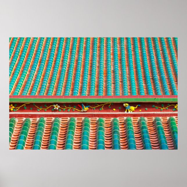 Roof Detail of South Putuo Temple Poster (Front)