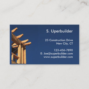 Roof Frame New Construction Business Card