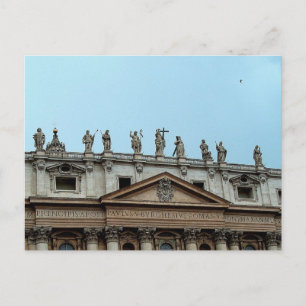 Roof of St. Peter's Basilica in Rome, Italy Postcard