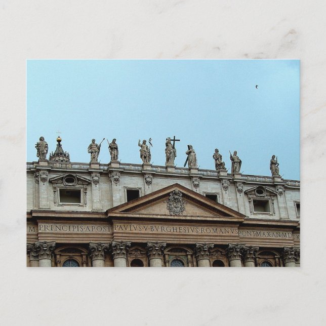 Roof of St. Peter's Basilica in Rome, Italy Postcard (Front)