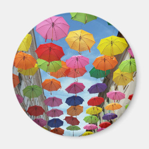 Roof of umbrellas magnet