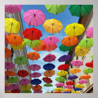 Roof of umbrellas