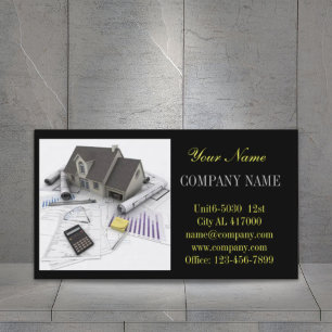 Roof repair construction home renovation business card