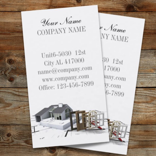 Roof repair construction home renovation business card (Roof repair construction home renovation business card)
