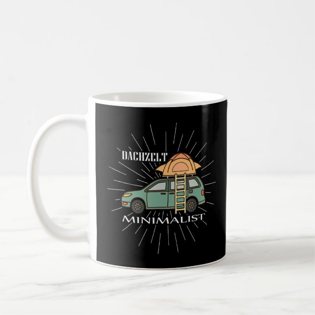 Roof Tent Minimalist Camping Car Camper  Coffee Mug (Left)