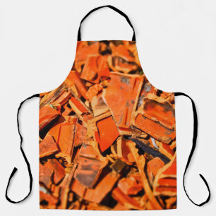 Roof tiles brick red roof panels apron